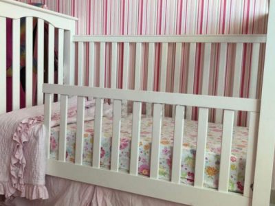 Baby/toddler bed plus changing table from Pottery