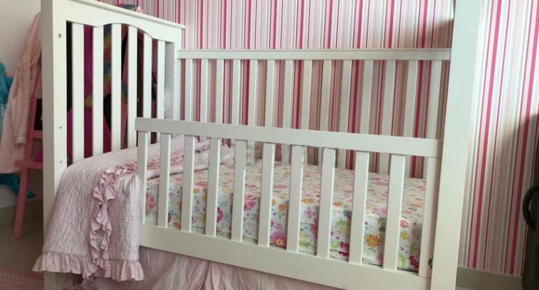Baby/toddler bed plus changing table from Pottery