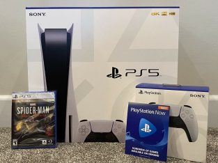 Sony PS5 – PlayStation 5 Console Disc Version – 825GB – White
